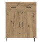 vidaXL Πλαϊνό γραφείο Artisan Oak 69,5 x 34 x 90 εκ.