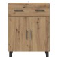 vidaXL Πλαϊνό γραφείο Artisan Oak 69,5 x 34 x 90 εκ.