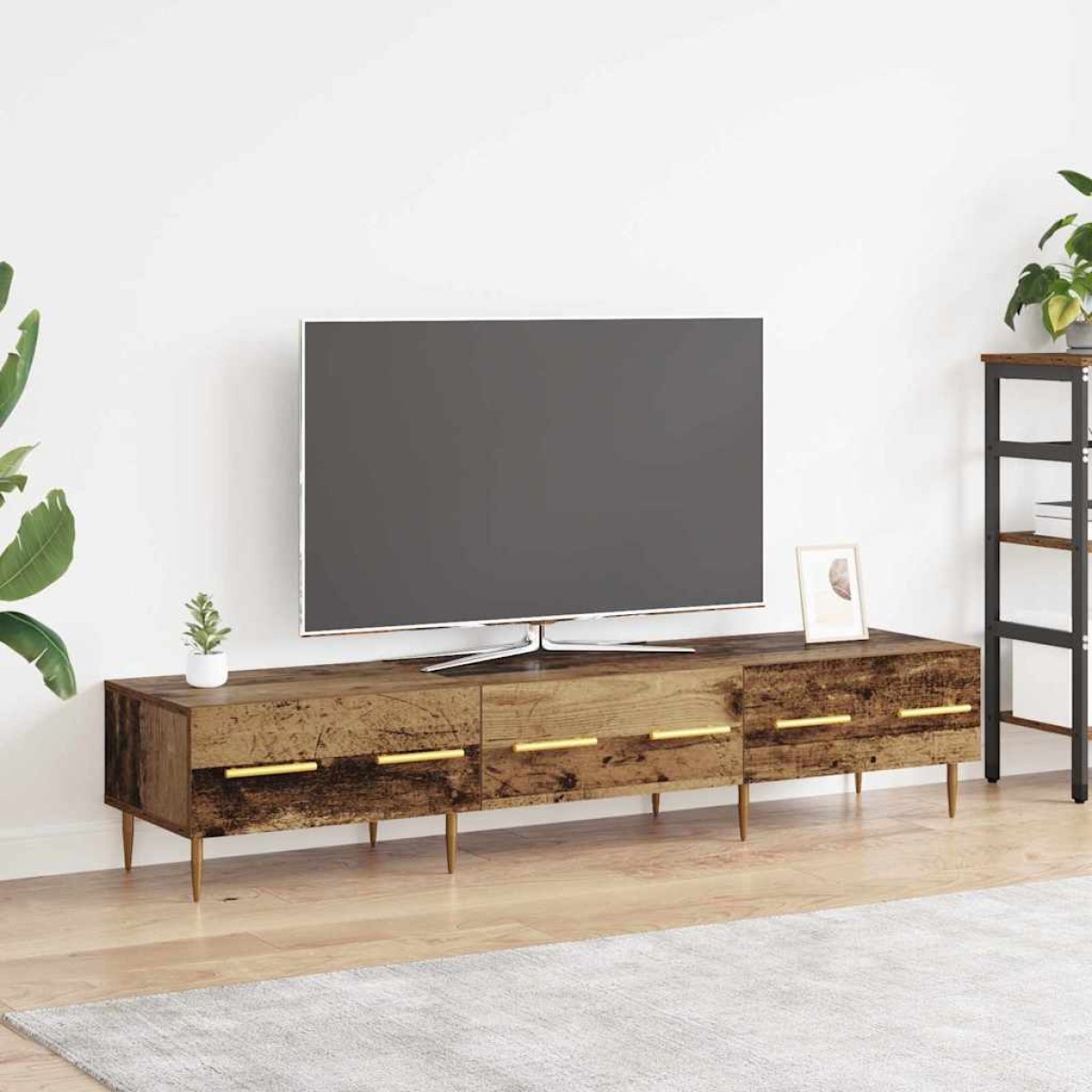 vidaXL Ντουλάπι TV 150 x 36 x 30 εκ Παλιό Ξύλο Επεξεργασμένο Ξύλο