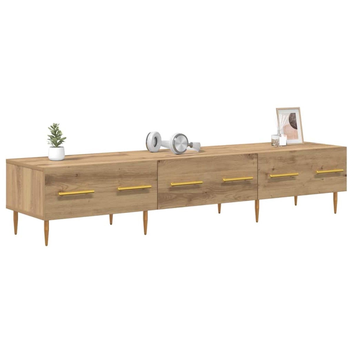 vidaXL Ντουλάπι TV 150 x 36 x 30 εκ Artisan Oak Επεξεργασμένο Ξύλο