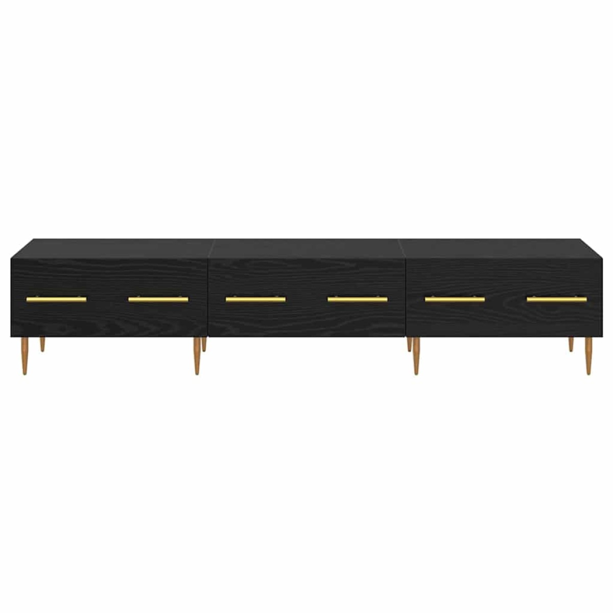 vidaXL Ντουλάπι TV 150 x 36 x 30 εκ Μαύρη Οξυά Επεξεργασμένο Ξύλο