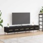 vidaXL Ντουλάπι TV 150 x 36 x 30 εκ Μαύρη Οξυά Επεξεργασμένο Ξύλο