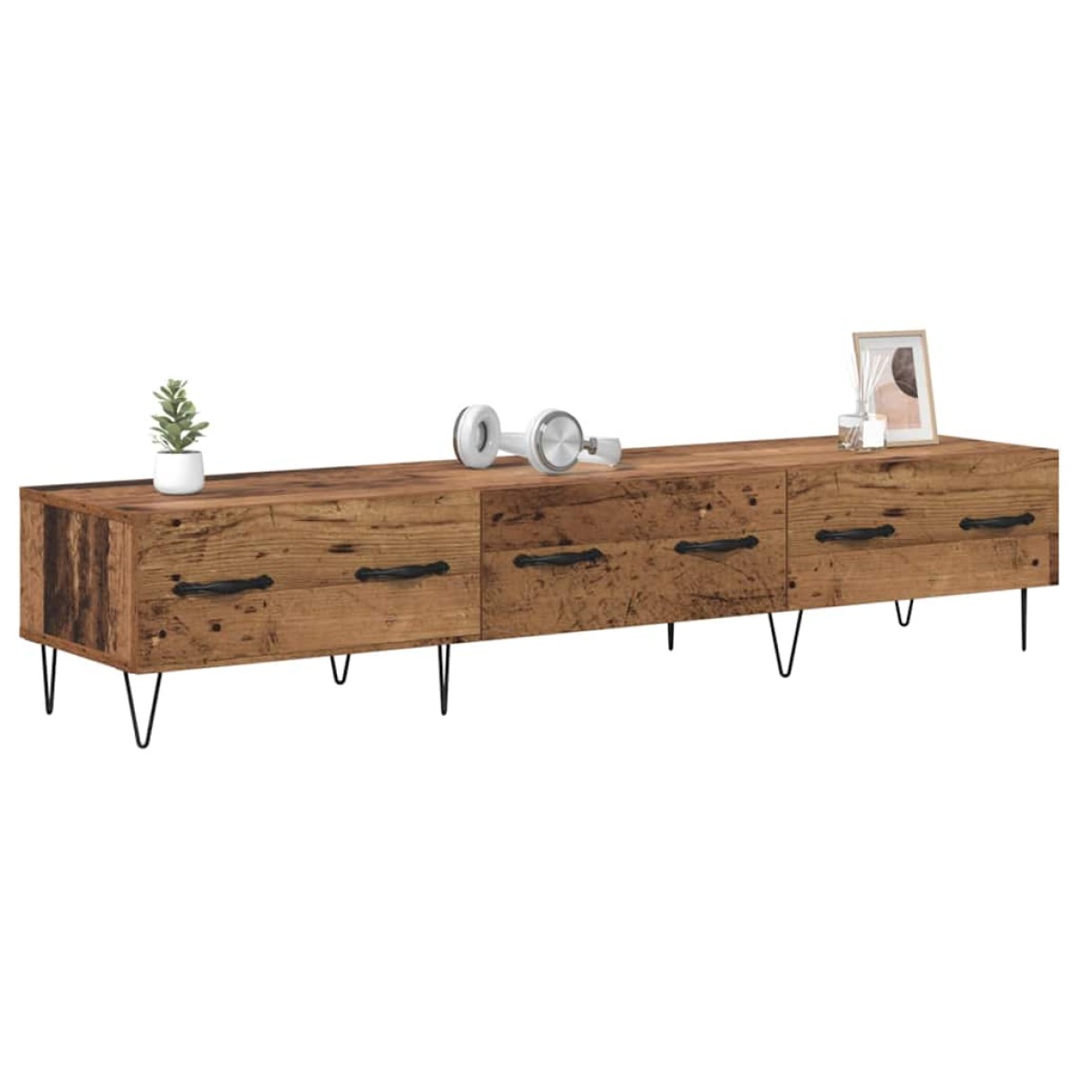 vidaXL Ντουλάπι TV 150 x 36 x 30 εκ Παλαιό ξύλο Επεξεργασμένο Ξύλο