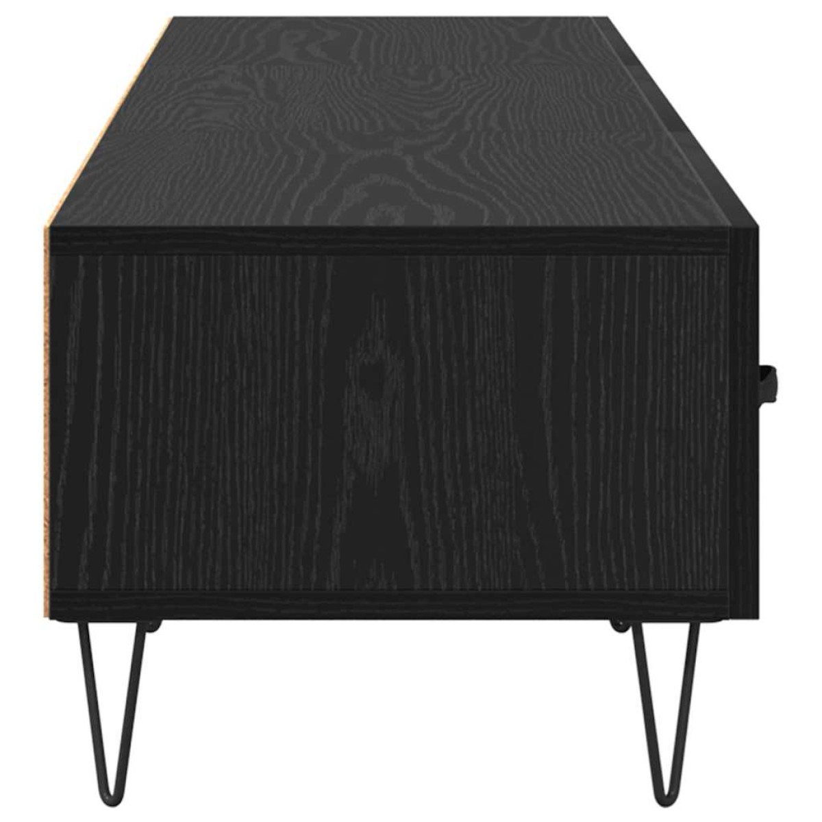 vidaXL Ντουλάπι TV 150 x 36 x 30 εκ Μαύρη δρυς Επεξεργασμένο Ξύλο