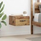 vidaXL Κομοδίνο 2 τμχ. Παλαιό ξύλο 35 x 35 x 20 εκ Επεξεργασμένο Ξύλο