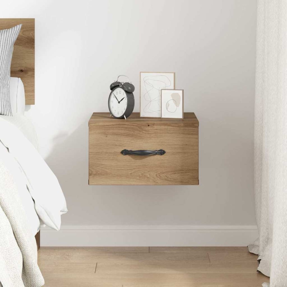 vidaXL Κομοδίνο artisan δρυς 35 x 35 x 20 εκ Επεξεργασμένο Ξύλο