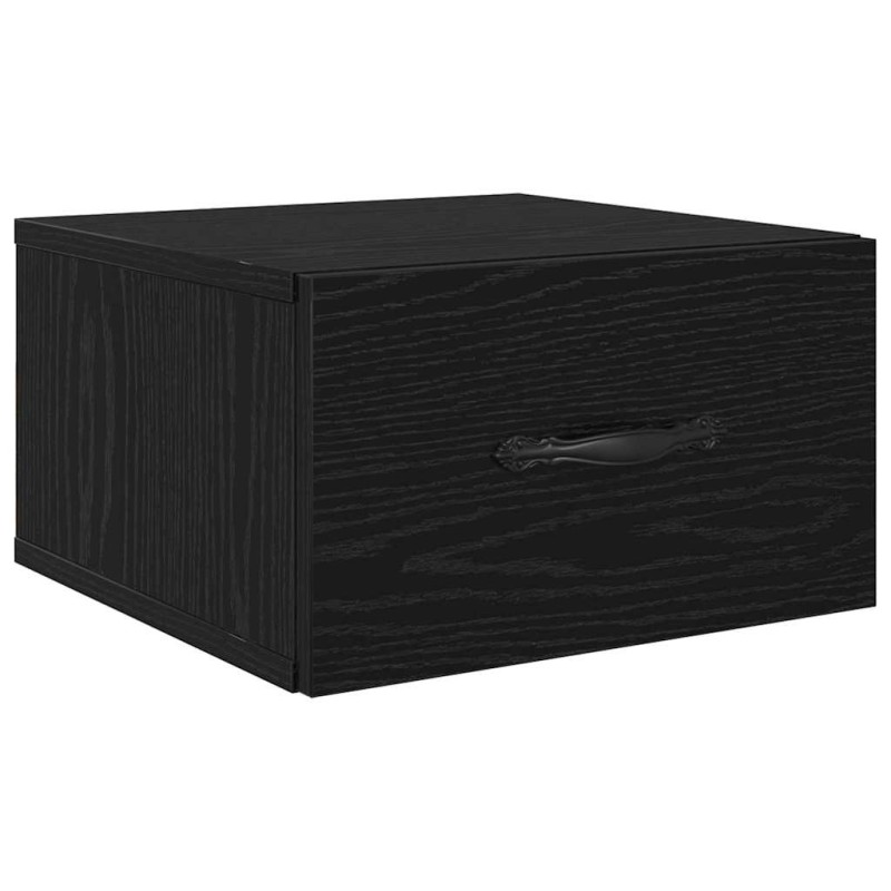 vidaXL Κομοδίνο Μαύρη δρυς 35 x 35 x 20 εκ Επεξεργασμένο Ξύλο