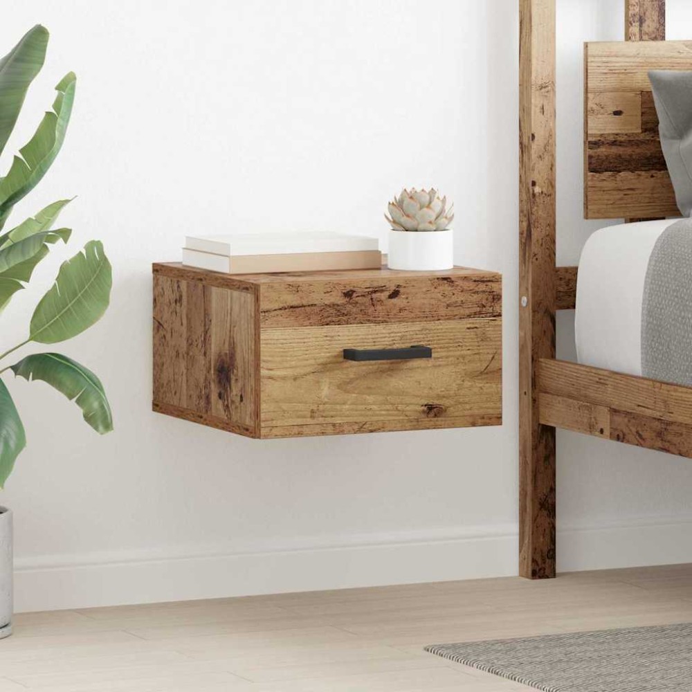 vidaXL Κομοδίνο Παλαιό ξύλο 35 x 35 x 20 εκ Επεξεργασμένο Ξύλο