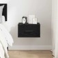 vidaXL Κομοδίνο Μαύρη δρυς 35 x 35 x 20 εκ Επεξεργασμένο Ξύλο
