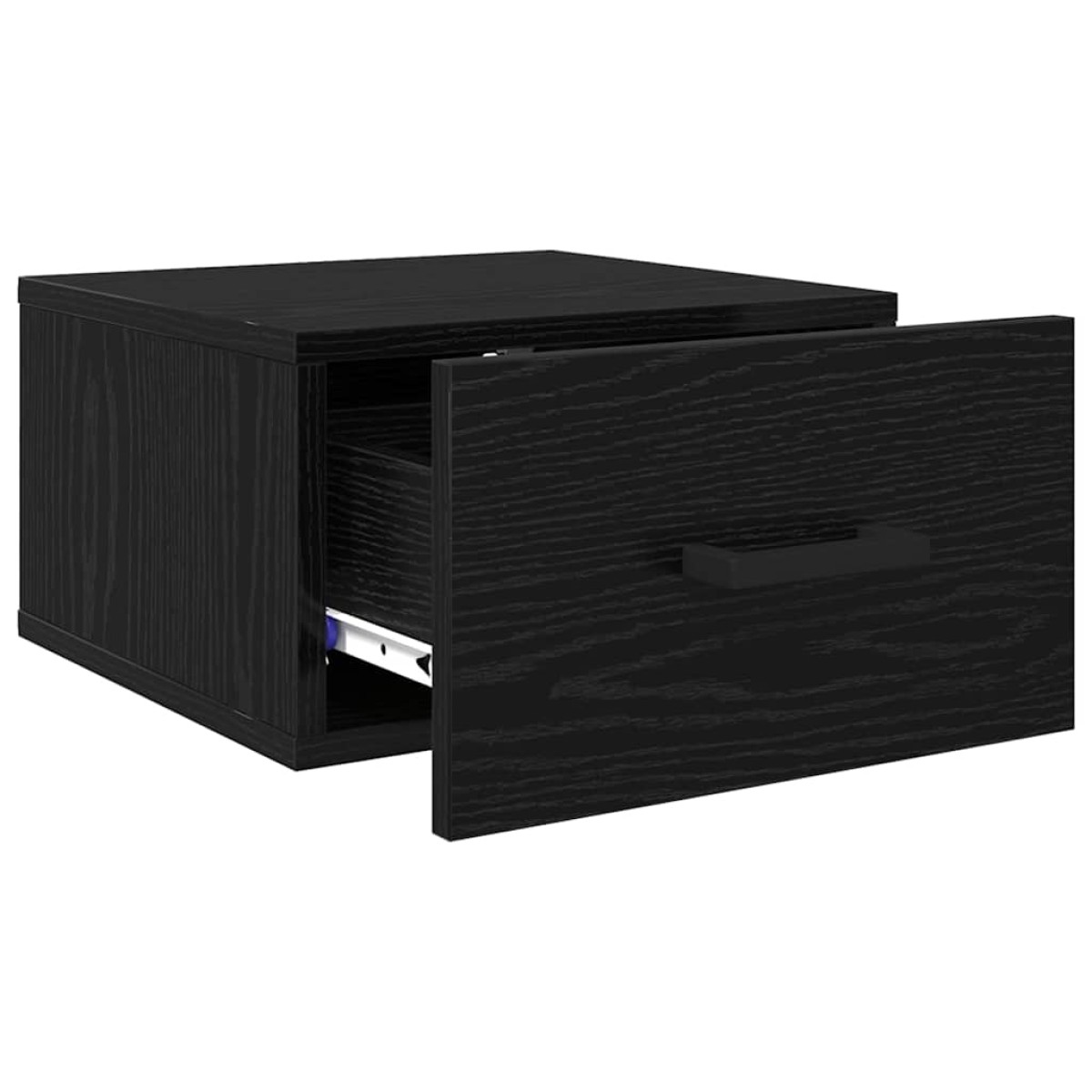 vidaXL Κομοδίνο 2 τεμ. Μαύρη δρυς 35 x 35 x 20 εκ Επεξεργασμένο Ξύλο