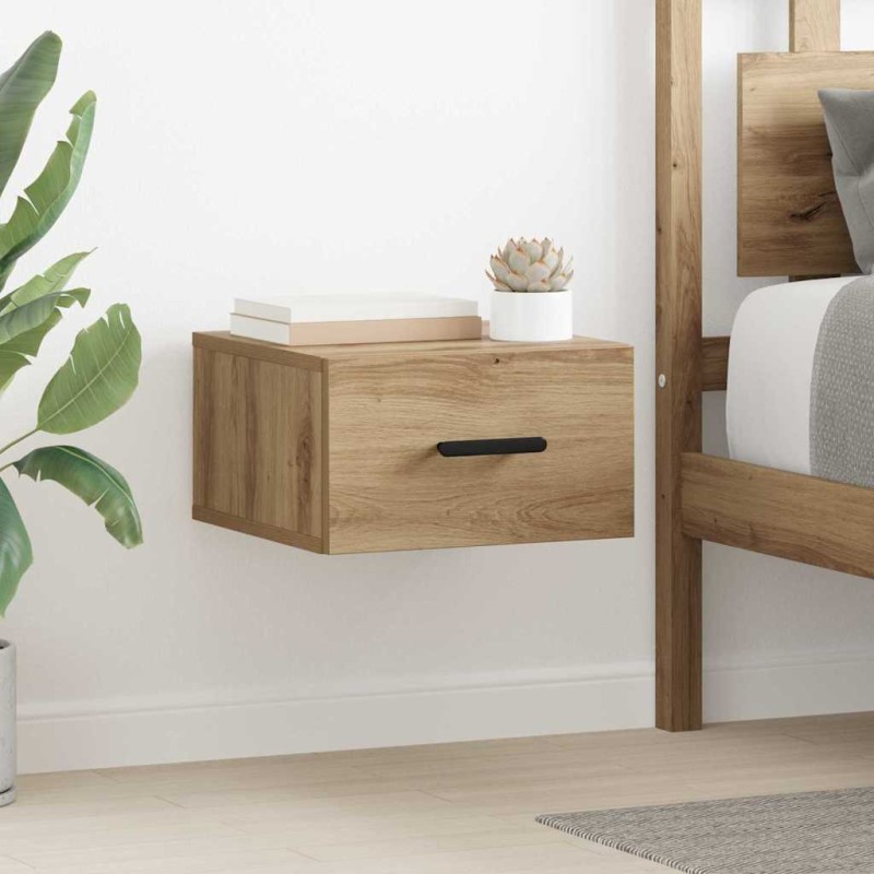 vidaXL Κομοδίνο 35 x 35 x 20 εκ Επεξεργασμένο Ξύλο Artisan Oak