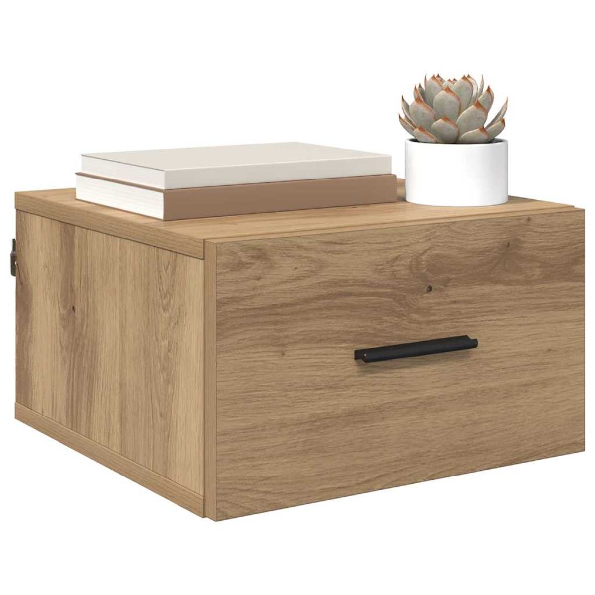 vidaXL Κομοδίνο artisan δρυς 35 x 35 x 20 εκ Επεξεργασμένο Ξύλο