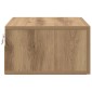 vidaXL Κομοδίνο artisan δρυς 35 x 35 x 20 εκ Επεξεργασμένο Ξύλο