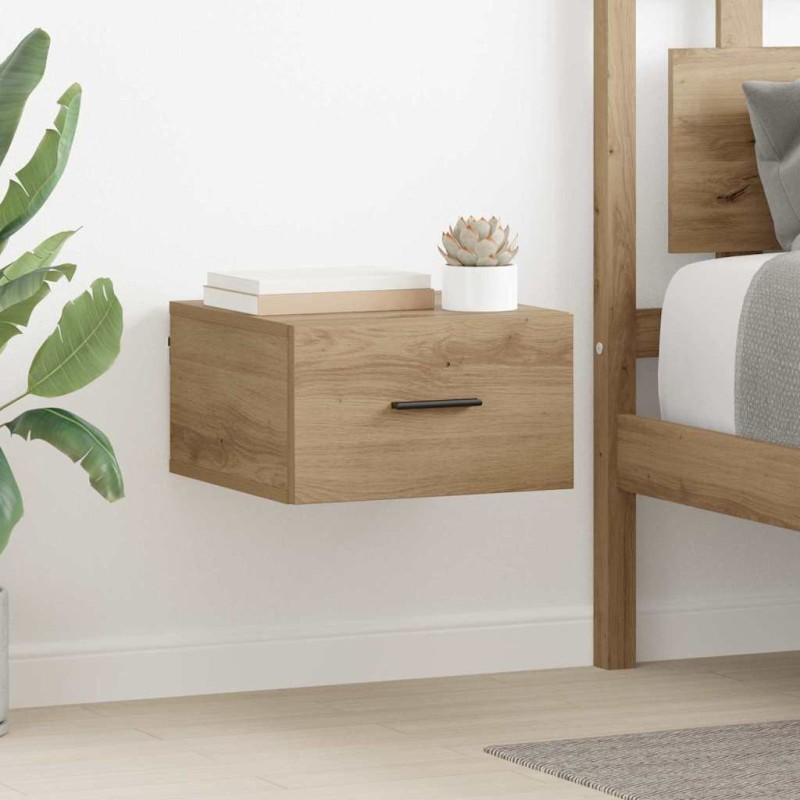 vidaXL Κομοδίνο 2 τεμ. artisan δρυς 35 x 35 x 20 εκ Επεξεργασμένο Ξύλο