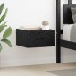 vidaXL Κομοδίνο 2 τεμ. Μαύρη δρυς 35 x 35 x 20 εκ Επεξεργασμένο Ξύλο