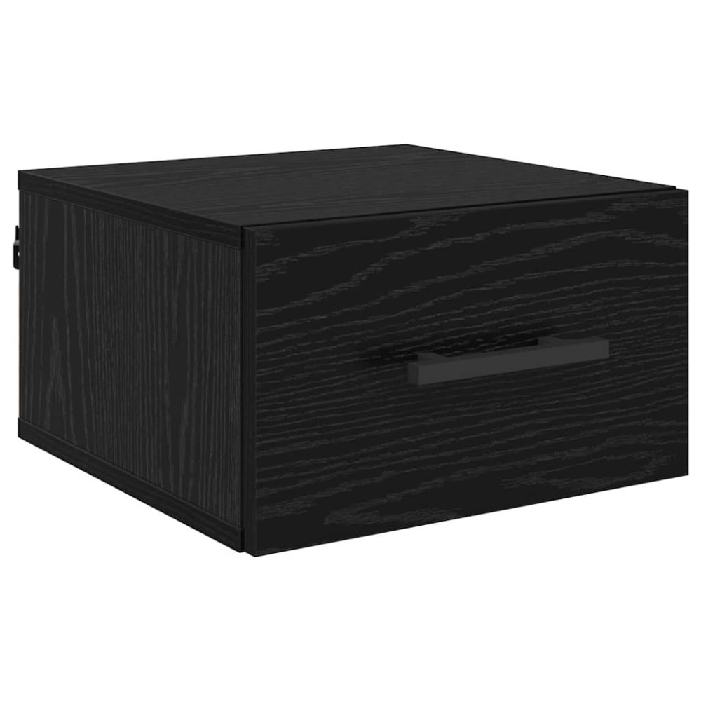 vidaXL Κομοδίνο 35 x 35 x 20 εκ Επεξεργασμένο Ξύλο Μαύρη δρυς