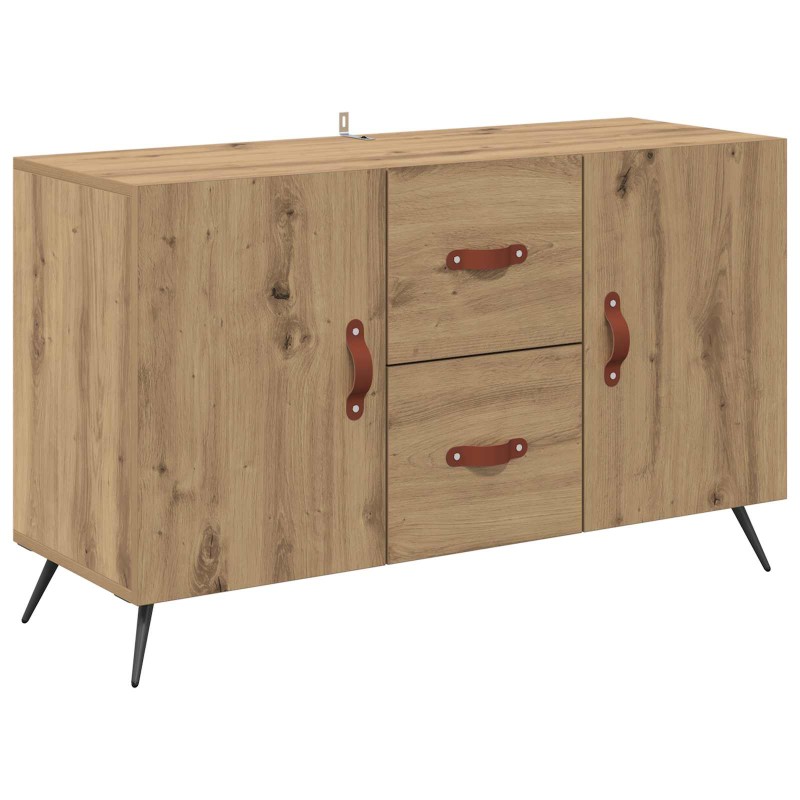 vidaXL Πλαϊνό γραφείο Artisan Oak 100 x 36 x 60 εκ. Επεξεργασμένο Ξύλο