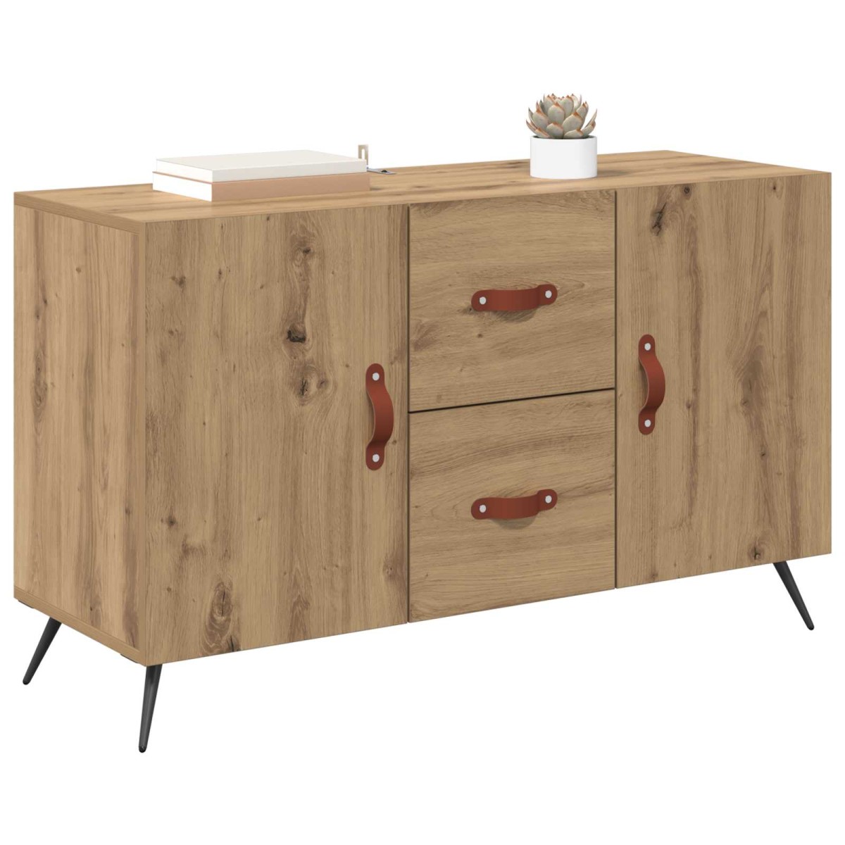 vidaXL Πλαϊνό γραφείο Artisan Oak 100 x 36 x 60 εκ. Επεξεργασμένο Ξύλο