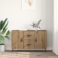 vidaXL Πλαϊνό γραφείο Artisan Oak 100 x 36 x 60 εκ. Επεξεργασμένο Ξύλο