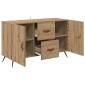 vidaXL Πλαϊνό γραφείο Artisan Oak 100 x 36 x 60 εκ. Επεξεργασμένο Ξύλο