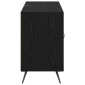 vidaXL Πλαϊνό γραφείο Μαύρη Οξυά 100 x 36 x 60 εκ. Επεξεργασμένο Ξύλο
