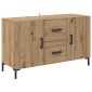 vidaXL Πλαϊνό γραφείο Artisan Oak 100 x 36 x 60 εκ. Επεξεργασμένο Ξύλο