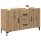 vidaXL Πλαϊνό γραφείο Artisan Oak 100 x 36 x 60 εκ. Επεξεργασμένο Ξύλο