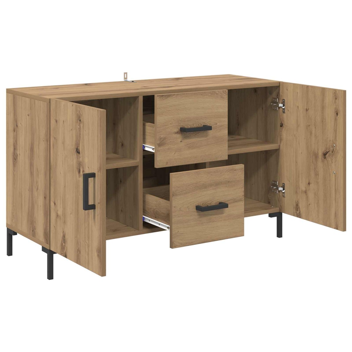 vidaXL Πλαϊνό γραφείο Artisan Oak 100 x 36 x 60 εκ. Επεξεργασμένο Ξύλο
