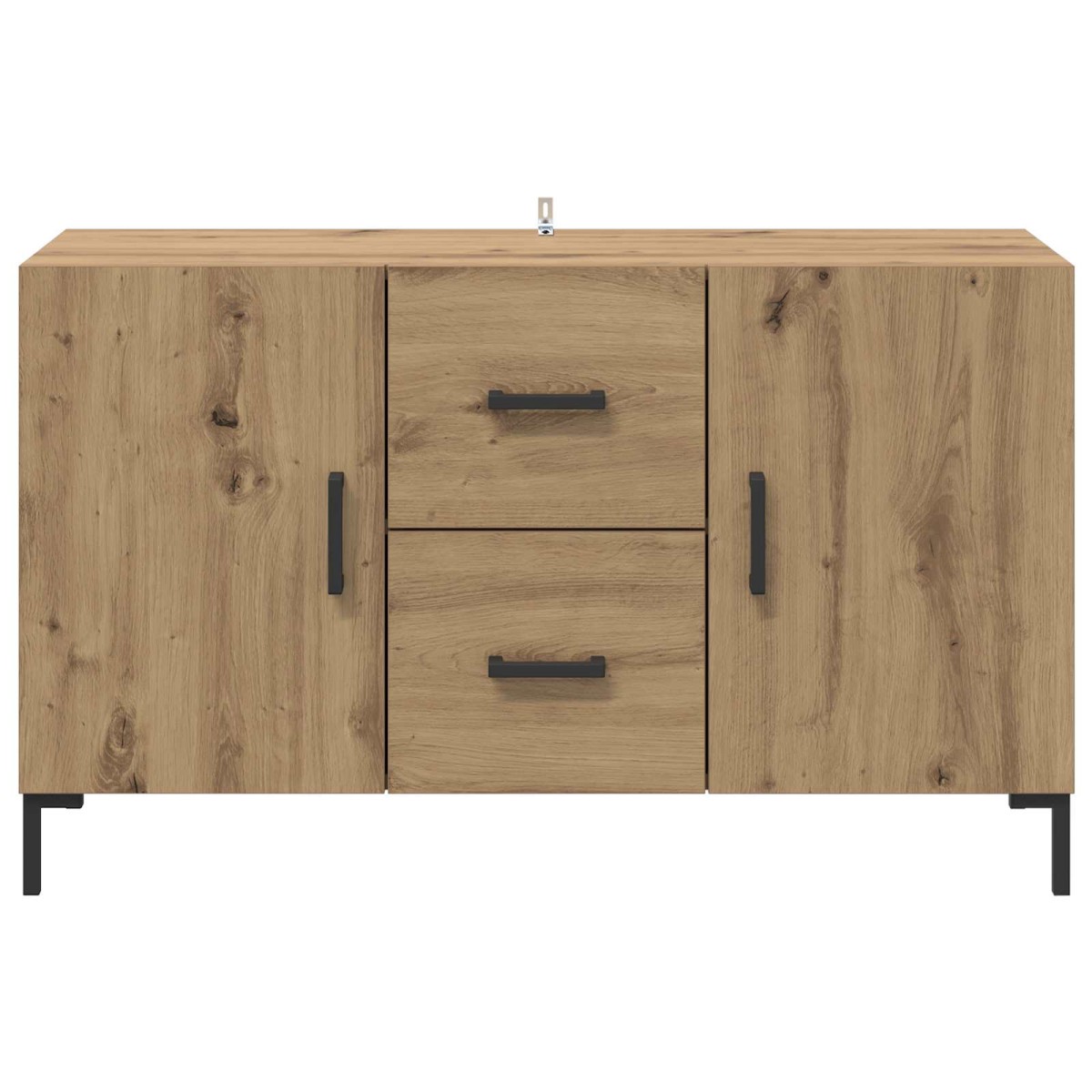 vidaXL Πλαϊνό γραφείο Artisan Oak 100 x 36 x 60 εκ. Επεξεργασμένο Ξύλο