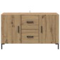 vidaXL Πλαϊνό γραφείο Artisan Oak 100 x 36 x 60 εκ. Επεξεργασμένο Ξύλο