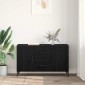 vidaXL Πλαϊνό γραφείο Μαύρη Οξυά 100 x 36 x 60 εκ. Επεξεργασμένο Ξύλο
