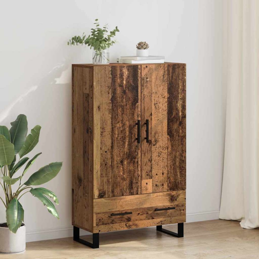 vidaXL Highboard Παλιό Ξύλο 69,5 x 30 x 115 εκ Επεξεργασμένο Ξύλο