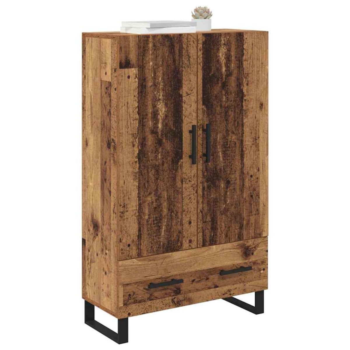 vidaXL Highboard Παλιό Ξύλο 69,5 x 30 x 115 εκ Επεξεργασμένο Ξύλο