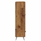 vidaXL Highboard Παλιό Ξύλο 69,5 x 31 x 115 εκ. Σύνθετο Ξύλο και Γυαλί