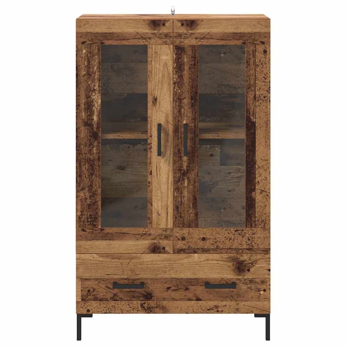 vidaXL Highboard Παλιό Ξύλο 69,5 x 31 x 115 εκ. Επεξεργασμένο Ξύλο