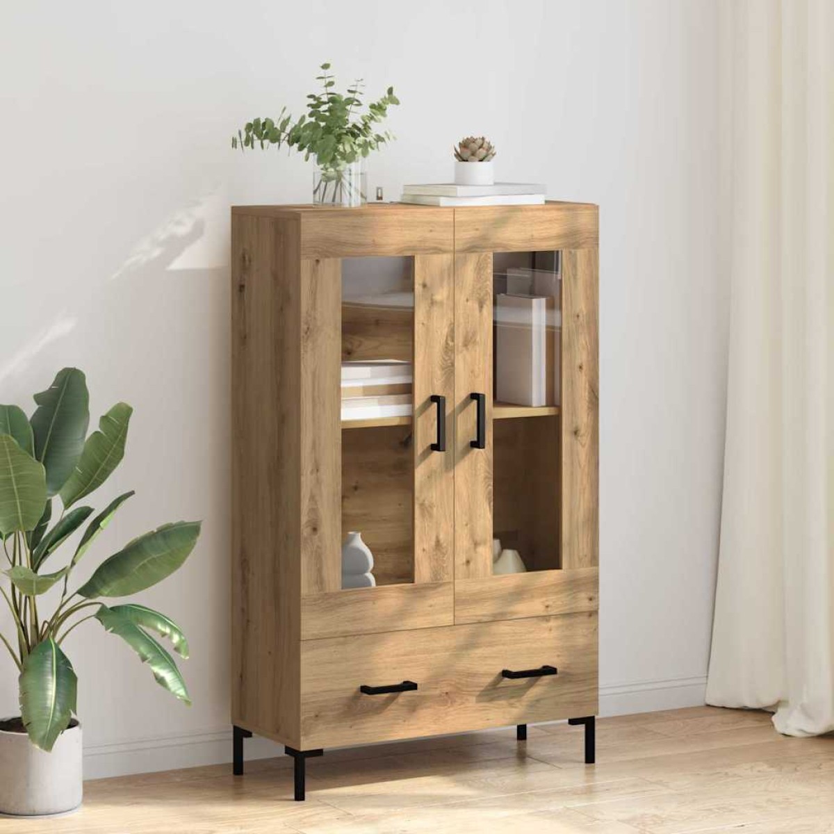 vidaXL Highboard Artisan Oak 69,5 x 31 x 115 εκ. Επεξεργασμένο Ξύλο