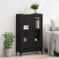 vidaXL Highboard Μαύρη Οξυά 69,5 x 31 x 115 εκ. Επεξεργασμένο Ξύλο