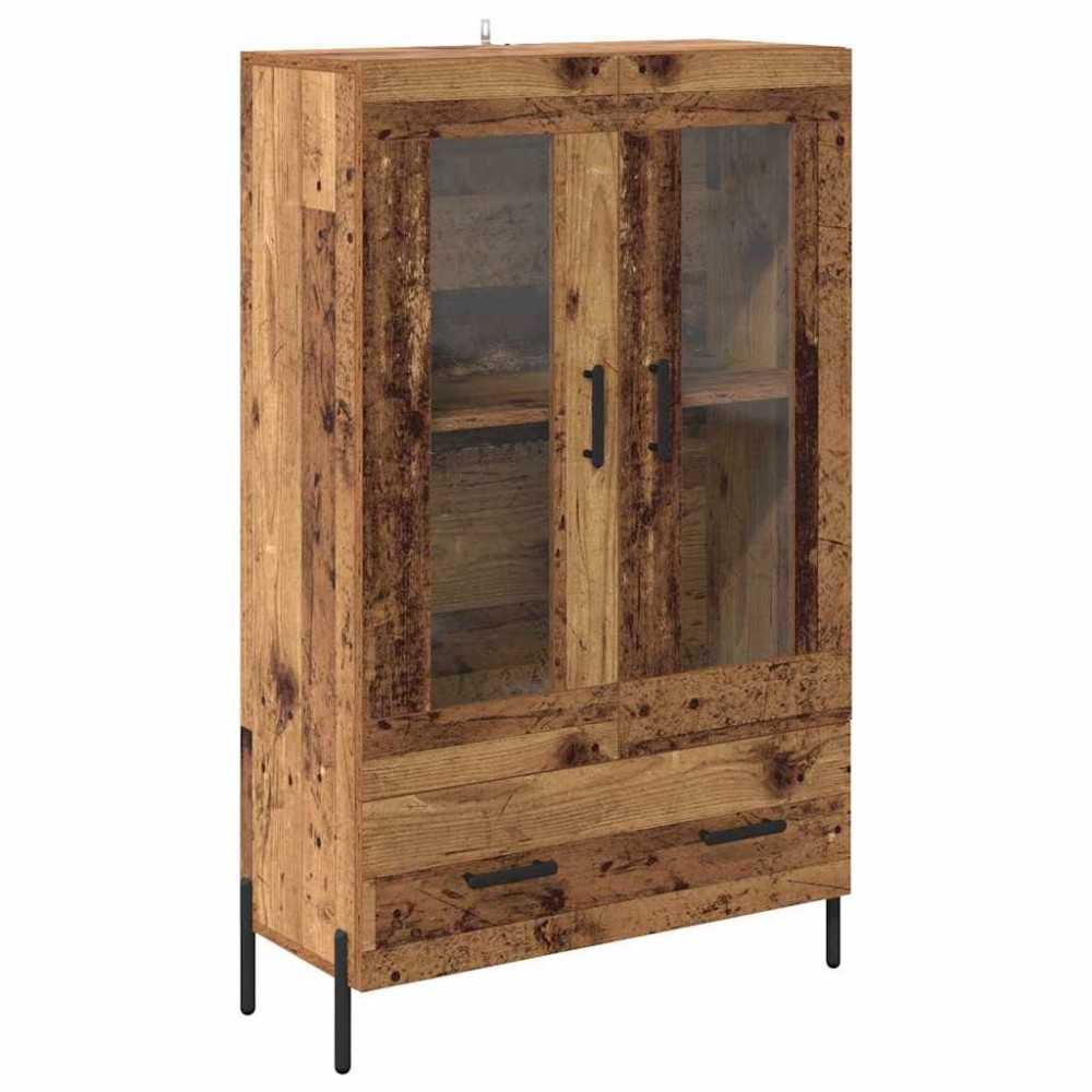 vidaXL Highboard CORONA Παλιό Ξύλο 69,5 x 31 x 115 εκ.