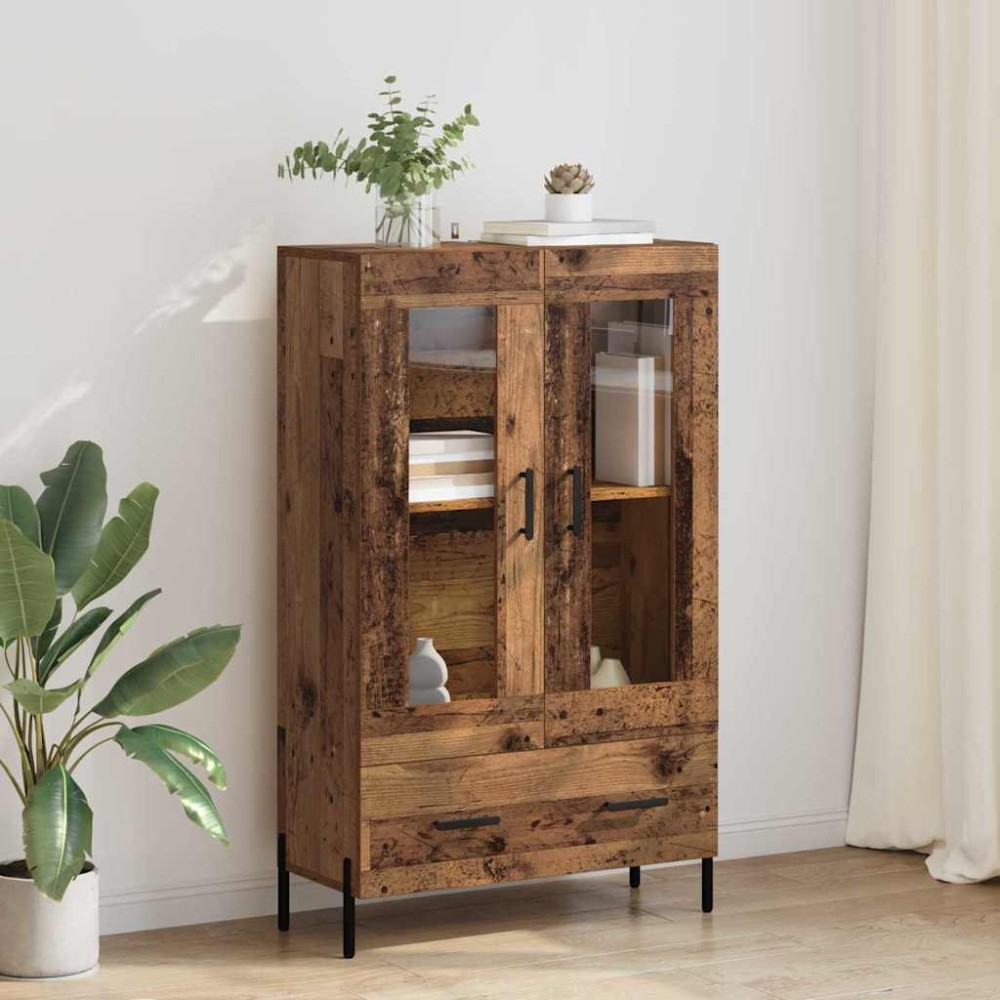 vidaXL Highboard CORONA Παλιό Ξύλο 69,5 x 31 x 115 εκ.