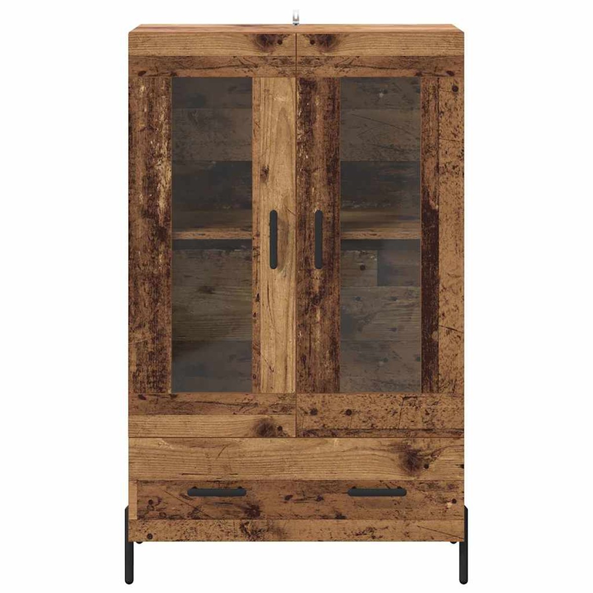 vidaXL Highboard CORONA Παλιό Ξύλο 69,5 x 31 x 115 εκ.