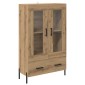 vidaXL Highboard CORONA Artisan Oak 69,5 x 31 x 115 εκ.