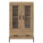 vidaXL Highboard CORONA Artisan Oak 69,5 x 31 x 115 εκ.