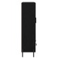 vidaXL Highboard CORONA Μαύρη Οξυά 69,5 x 31 x 115 εκ.