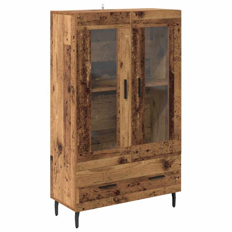 vidaXL Highboard Παλιό Ξύλο 69,5 x 31 x 115 εκ. Επεξεργασμένο Ξύλο
