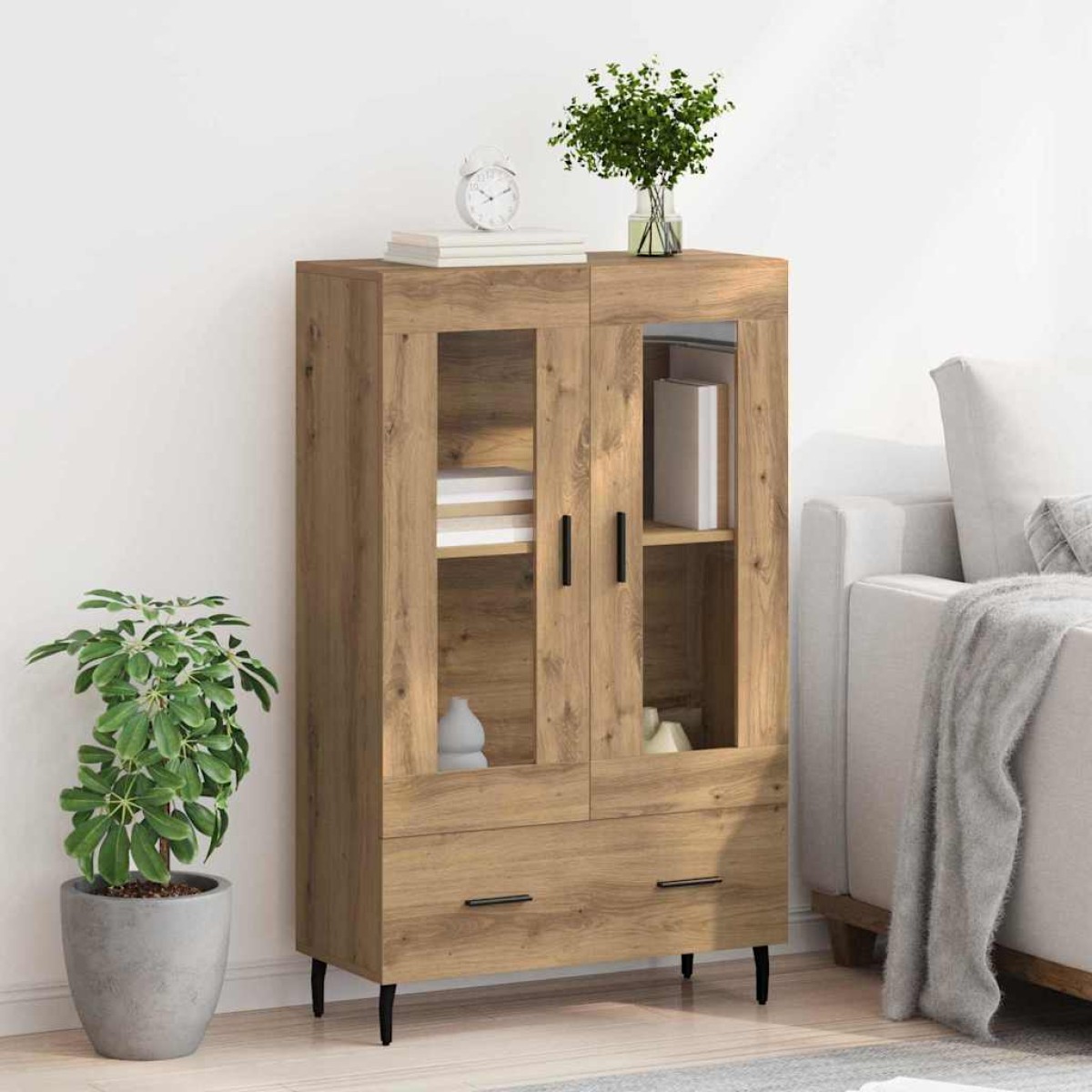 vidaXL Highboard Artisan Oak 69,5 x 31 x 115 εκ. Επεξεργασμένο Ξύλο