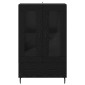 vidaXL Highboard Μαύρη Οξυά 69,5 x 31 x 115 εκ. Επεξεργασμένο Ξύλο