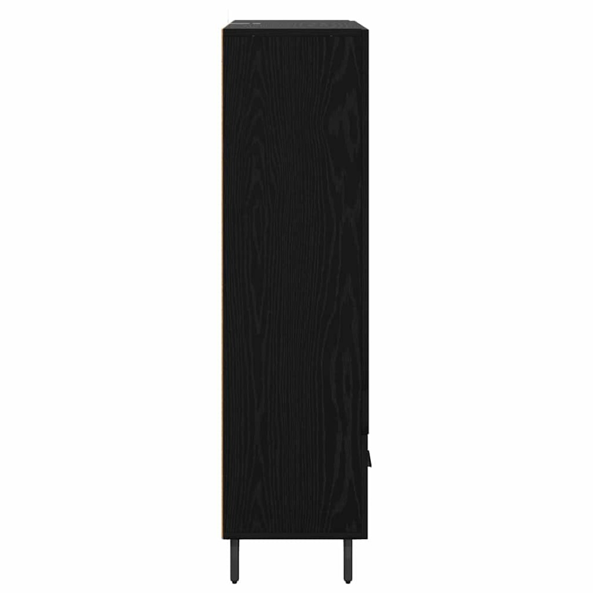 vidaXL Highboard Μαύρη Οξυά 69,5 x 31 x 115 εκ. Επεξεργασμένο Ξύλο