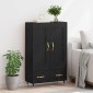 vidaXL Highboard Μαύρη Οξυά 69,5 x 31 x 115 εκ. Επεξεργασμένο Ξύλο