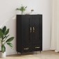 vidaXL Highboard Μαύρη Οξυά 69,5 x 31 x 115 εκ. Επεξεργασμένο Ξύλο