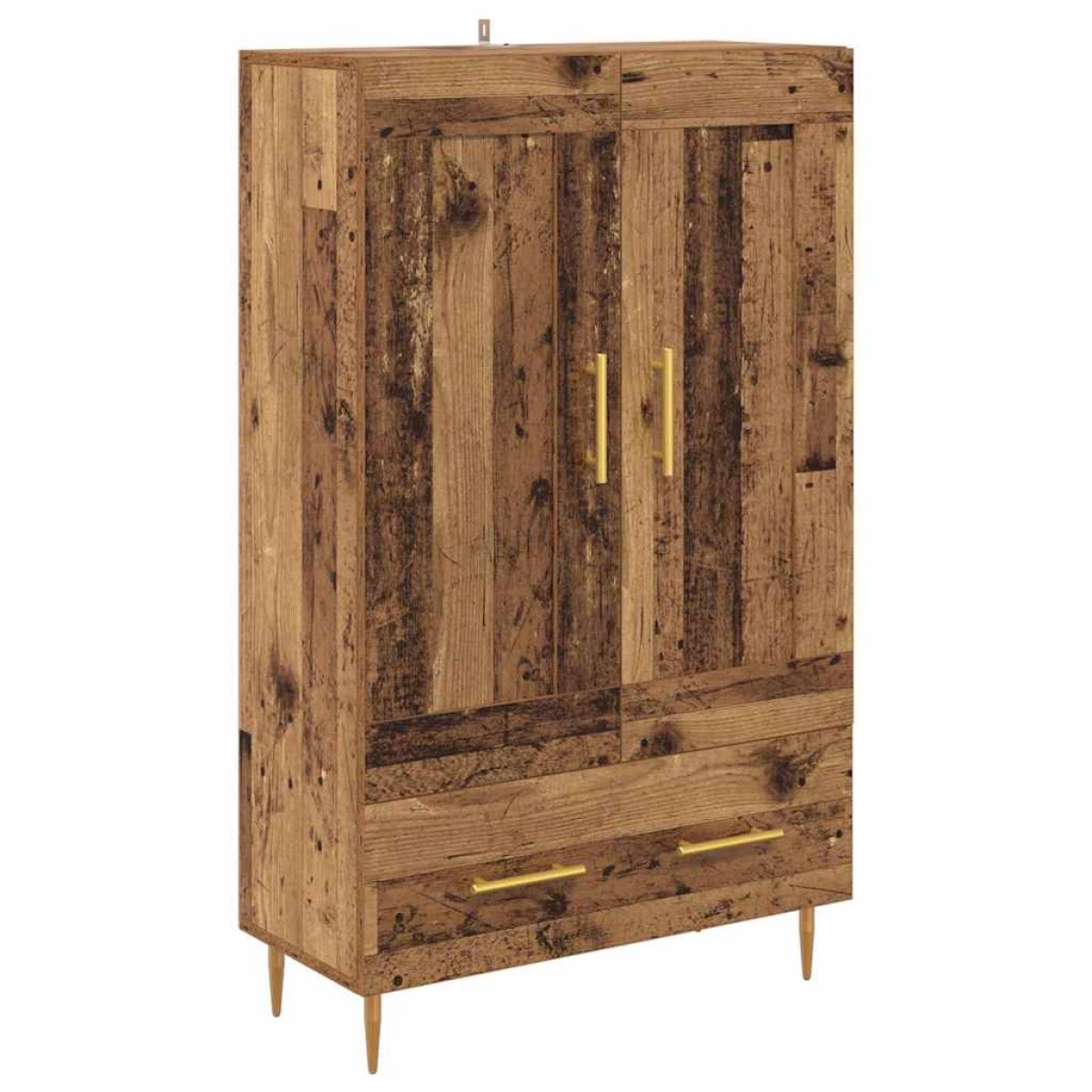 vidaXL Highboard Παλιό Ξύλο 69,5 x 31 x 115 εκ. Επεξεργασμένο Ξύλο